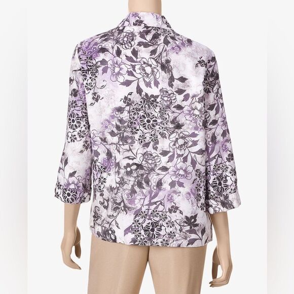 Vintage Alfred Dunner Ultrasuede Snap Button Western Style Jacket 10 - Picture 8 of 8